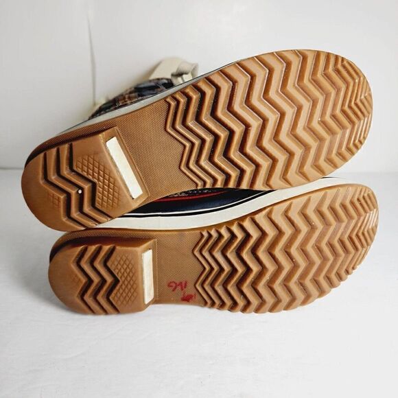 Sorel Women's Tivoli US 6 Waterproof Plaid Laced Winter Snow Boots NL 1857-028 - Picture 9 of 12